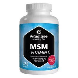MSM HOCHDOSIERT+Vitamin C kapsule, 360 kom