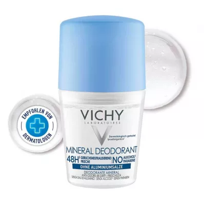 VICHY DEO Roll-on Mineral 48h bez aluminija, 50 ml