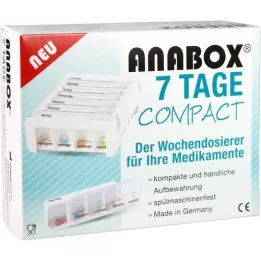 ANABOX Kompaktni 7-dnevni tjedni dozator bijeli, 1 kom