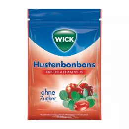 WICK Divlja trešnja &amp; Slatkiši od eukaliptusa bez vrećice šećera, 72 g