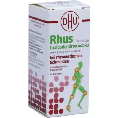 RHUS TOXICODENDRON D 6 tableta za reumatske bolove, 80 kom
