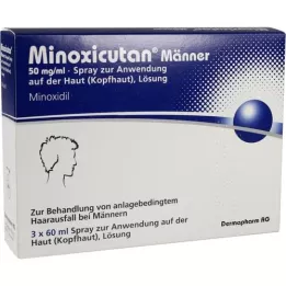 MINOXICUTAN Muškarci 50 mg/ml sprej, 3X60 ml