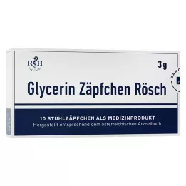 GLYCERIN ZÄPFCHEN Rösch 3 g protiv zatvora, 10 kom