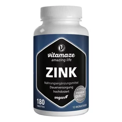 ZINK 25 mg visokodozne veganske tablete, 180 kom