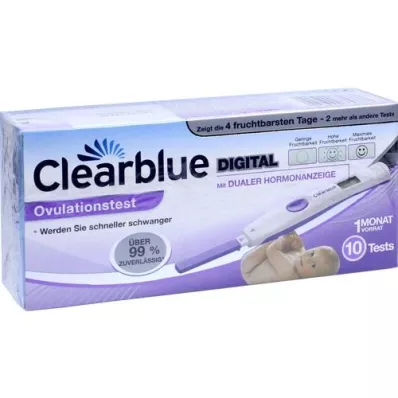 CLEARBLUE Test ovulacije napredni &amp; digitalni, 10 komada