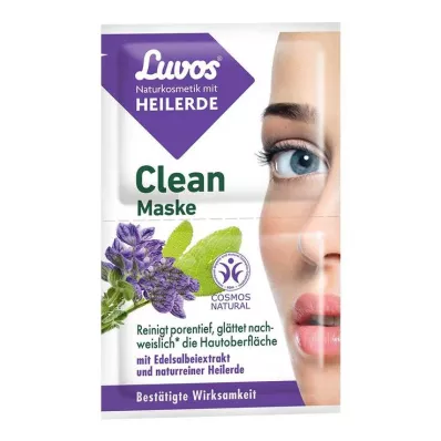 LUVOS Ljekovita glinena čista maska prirodna kozmetika, 2X7,5 ml