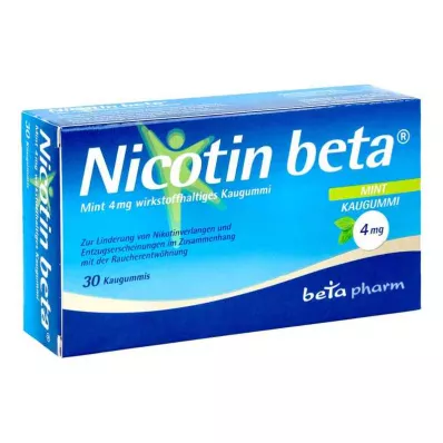 Nicotin Beta Mint 4 Mg aktivne žvakaće gume (30 komada)