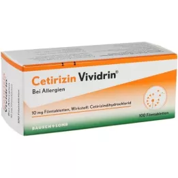 CETIRIZIN Vividrin 10 mg filmom obložene tablete, 100 kom