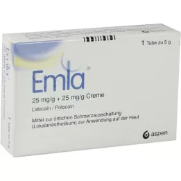 EMLA 25 mg/g + 25 mg/g krema + 2 biljke Tegaderm, 5 g
