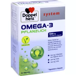 DOPPELHERZ Omega-3 kapsule biljnog sustava, 60 kom