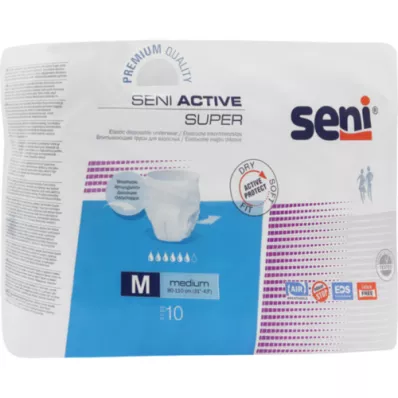 SENI Active Super gaćice za inkontinenciju jedna veličina M, 10 kom