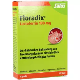 FLORADIX Lactoferrin 100 mg kapsule, 30 kom