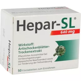 HEPAR-SL 640 mg filmom obložene tablete, 50 kom