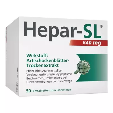 HEPAR-SL 640 mg filmom obložene tablete, 50 kom