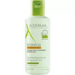 A-DERMA EXOMEGA CONTROL Gel za čišćenje 2u1, 200 ml