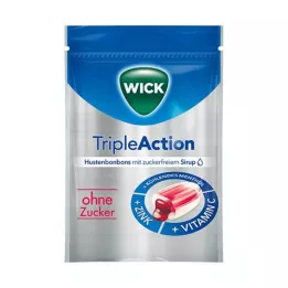 WICK TripleAction mentol &amp; Cassis bez šećera Bon., 72 g