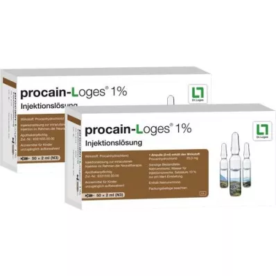PROCAIN-Loges 1% otopina za injekcije ampule, 100X2 ml