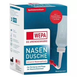 WEPA Tuš za nos s 10x2,95 g soli za ispiranje nosa, 1 str