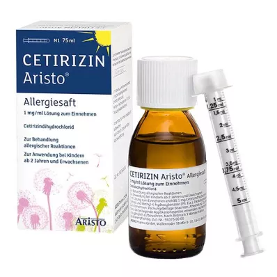 CETIRIZIN Aristo alergijski sok 1 mg/ml otopina, 75 ml