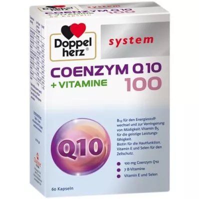 DOPPELHERZ Koenzim Q10 100+vitaminski sustav kapsula, 60 kom