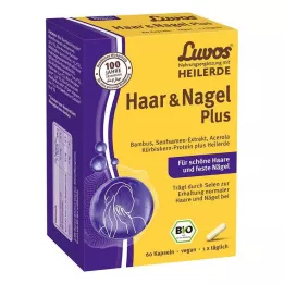LUVOS Ljekovita glina organska kosa &amp; Nagel Plus kapsule, 60 kom