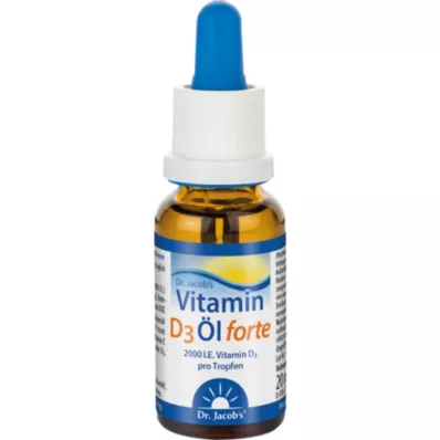 VITAMIN D3 ÖL forte Dr.Jacobove kapi, 20 ml