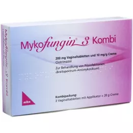 MYKOFUNGIN 3 kombinacije 200 mg tablete za rodnicu + 10 mg/g cre., 1 p