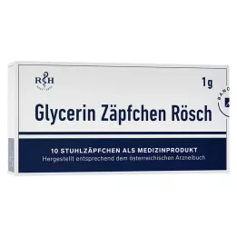 GLYCERIN ZÄPFCHEN Rösch 1 g protiv zatvora, 10 kom