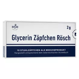GLYCERIN ZÄPFCHEN Rösch 2 g protiv zatvora, 10 kom