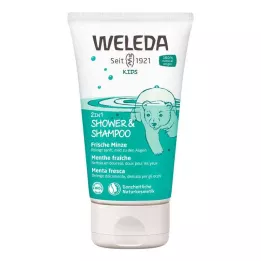WELEDA Dječji 2u1 tuš &amp; Šampon svježa menta, 150 ml