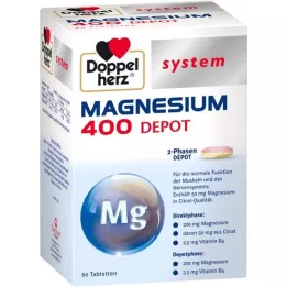 DOPPELHERZ Magnezij 400 depo sistem tablete, 60 kom