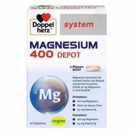 DOPPELHERZ Magnezij 400 depo sistem tablete, 60 kom