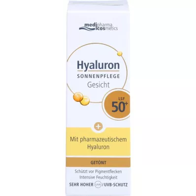 HYALURON SONNENPFLEGE Krema za lice LSF 50+ tonirana, 50 ml