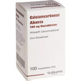 CALCIUMCARBONAT ABANTA 500 mg tablete za žvakanje, 100 kom