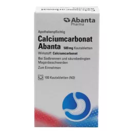 CALCIUMCARBONAT ABANTA 500 mg tablete za žvakanje, 100 kom