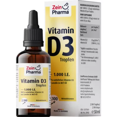 VITAMIN D3 TROPFEN 1.000 IU 2100 Tro.ZeinPharma, 50 ml