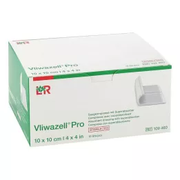 VLIWAZELL Pro superabsorb.Kompr.sterile 10x10 cm, 10 kom