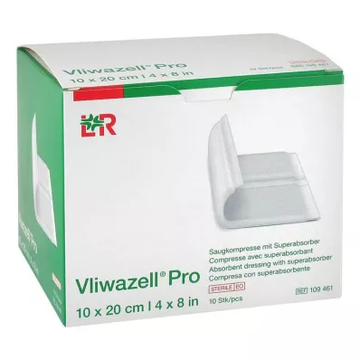 VLIWAZELL Pro superabsorb.Kompr.sterile 10x20 cm, 10 kom VLIWAZELL Pro superabsorb.Kompr.sterile 10x20 cm, 10 kom