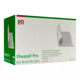VLIWAZELL Pro superabsorb.Kompr.sterile 20x25 cm, 10 kom