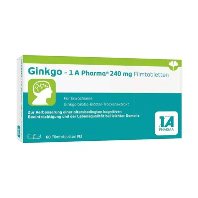 Ginkgo – 1 A Pharma® 240 mg filmom obložene tablete, 60 kom