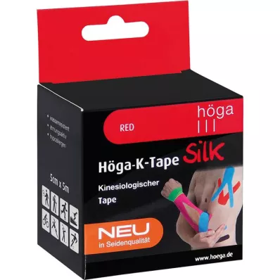 HÖGA-K-TAPE Svila 5 cmx5 m l.fr.crvena kineziol.traka, 1 kom