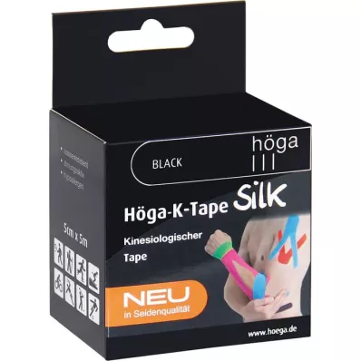 HÖGA-K-TAPE Svila 5 cmx5 m l.fr.crna kineziol.traka, 1 kom