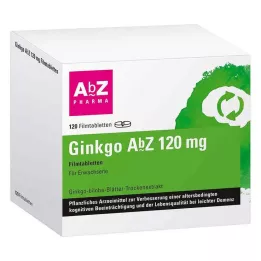 GINKGO AbZ 120 mg filmom obložene tablete, 120 kom