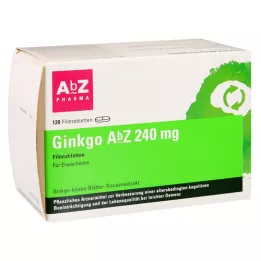 GINKGO AbZ 240 mg filmom obložene tablete, 120 kom