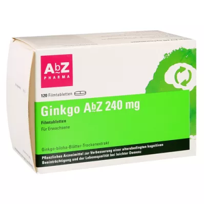 GINKGO AbZ 240 mg filmom obložene tablete, 120 kom