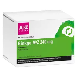GINKGO AbZ 240 mg filmom obložene tablete, 120 kom