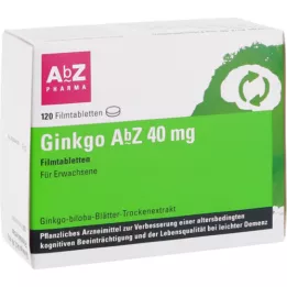 GINKGO AbZ 40 mg filmom obložene tablete, 120 kom