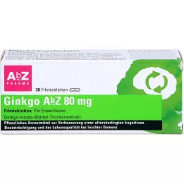 GINKGO AbZ 80 mg filmom obložene tablete, 30 kom