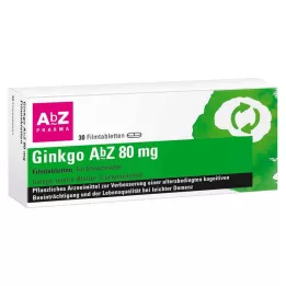 GINKGO AbZ 80 mg filmom obložene tablete, 30 kom