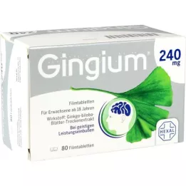 GINGIUM 240 mg filmom obložene tablete, 80 kom